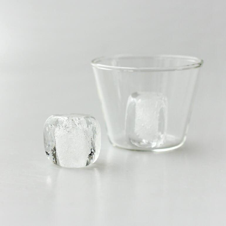 ペーパーウェイト オブジェ ガラス作家 船山理也子 フナヤマリヤコ Snow Cube スノーキューブ | ブランド登録なし | 02