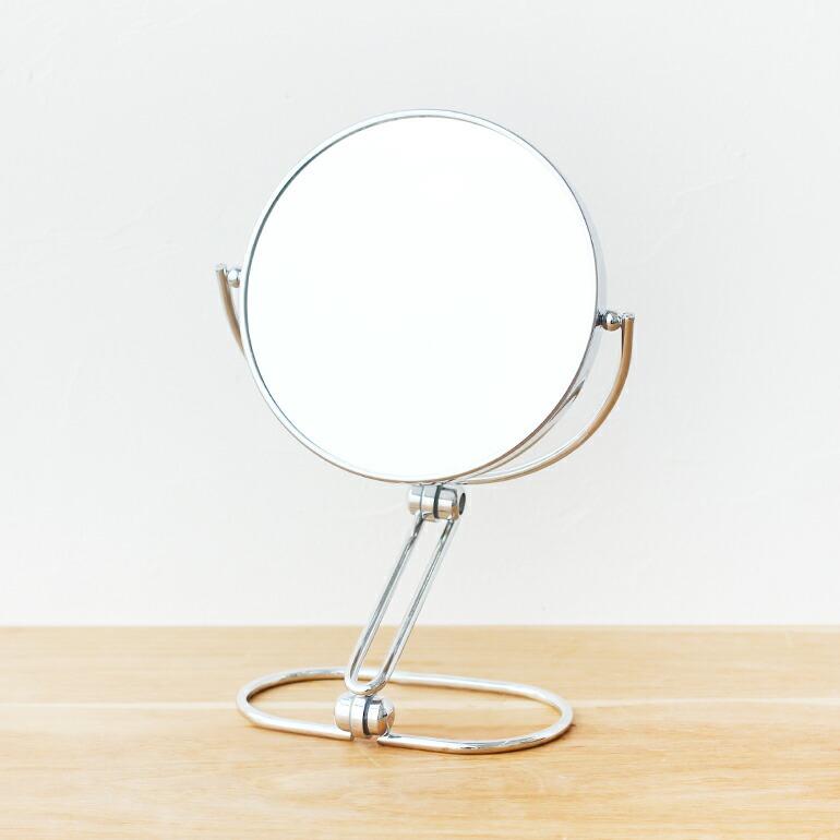 鏡 ミラー 卓上 拡大鏡 3倍 角度調整 スタンドミラー メイク おしゃれ ダルトン DULTON SWING STAND MIRROR｜cdcstores