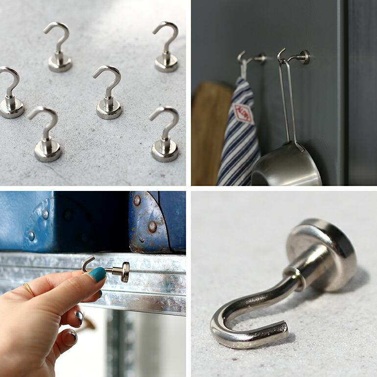 マグネットフック ネオジム 磁石 強力 垂直方向 耐荷重5.5kg 収納 Magnet Hook | ブランド登録なし | 02