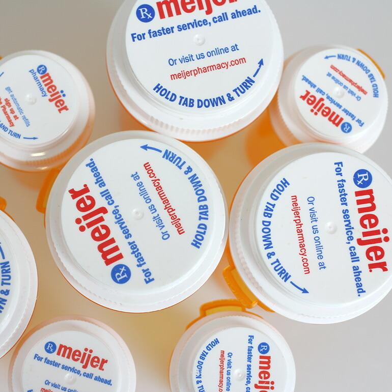 PILL CASE Meijer Company ピルケース アメリカ オレンジ 筒型 薬 サプリ 小物収納 携帯 マイヤー | ブランド登録なし