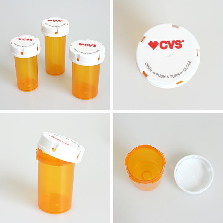 PILL CASECVSPharmacy ピルケース アメリカ オレンジ 筒型 薬 サプリ 小物収納 携帯 | ブランド登録なし | 01