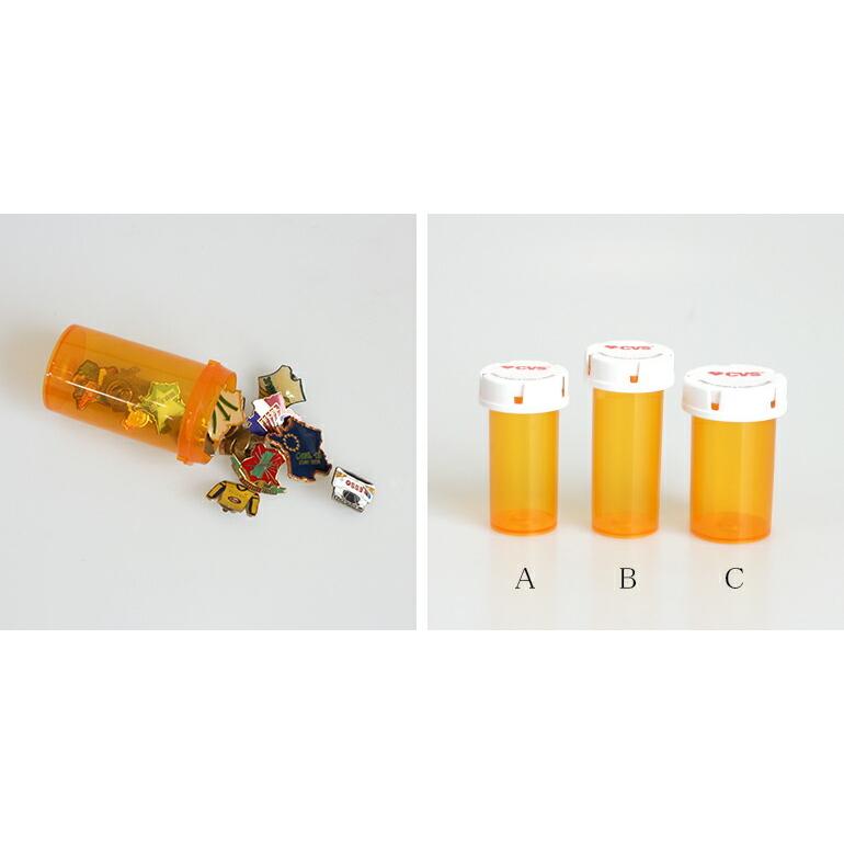 PILL CASECVSPharmacy ピルケース アメリカ オレンジ 筒型 薬 サプリ 小物収納 携帯 | ブランド登録なし | 02