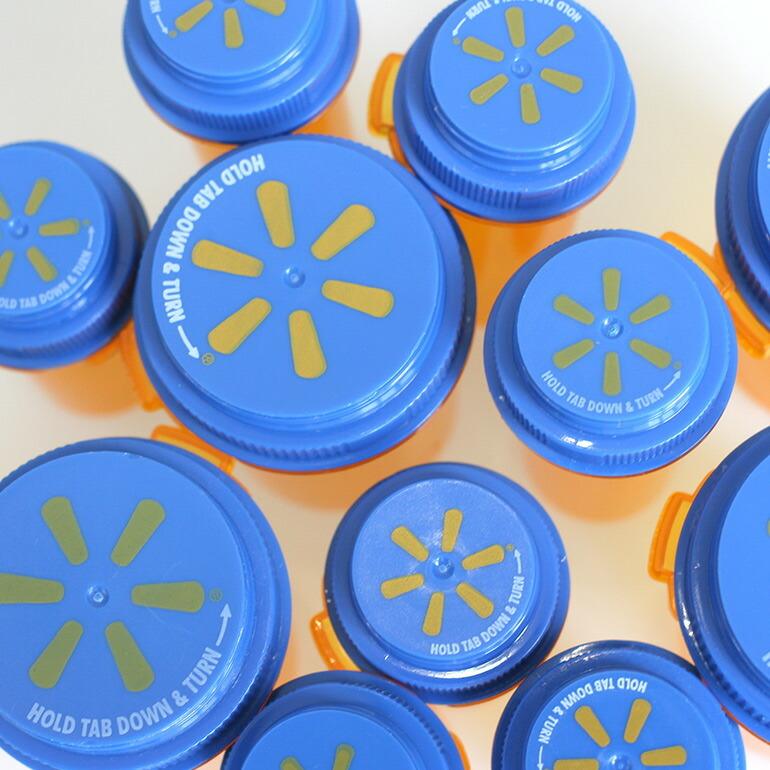 PILL CASE ピルケース アメリカ オレンジ 青色キャップ 筒型 薬 サプリ 小物収納 携帯 | ブランド登録なし