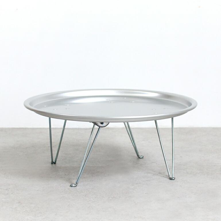 テーブル 折りたたみ アウトドア 持ち運び 円卓 キャンプ まつのや 松野屋 アルマイトちゃぶ台 | ブランド登録なし