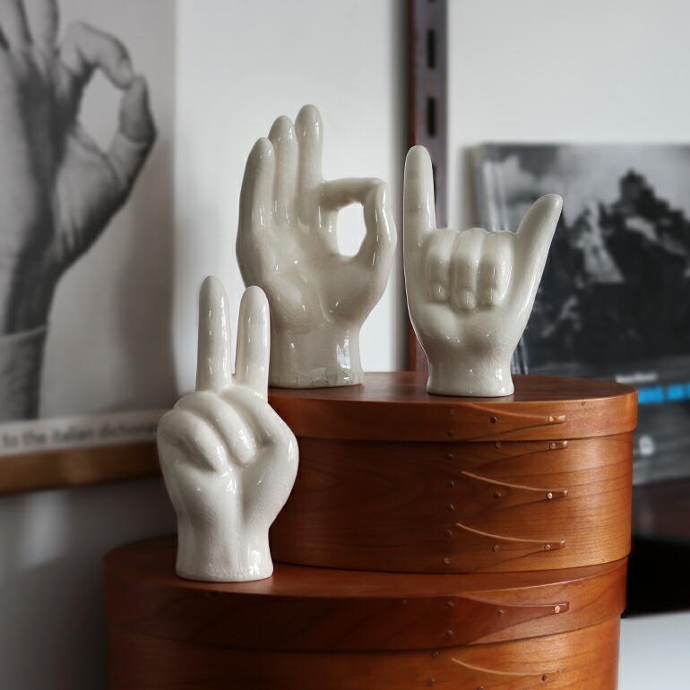 DETAIL（ディテール） オブジェ ハンドサイン 陶器 おしゃれ