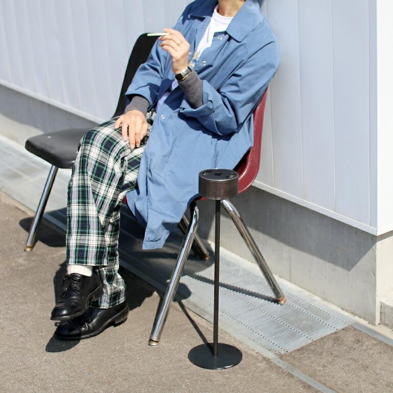 灰皿 スタンド  スモーキングスタンド 卓上 受け皿 アイアン 鉄 什器 オフィス 店舗 SHIKAKU シカク SMOKING STAND | ブランド登録なし | 05