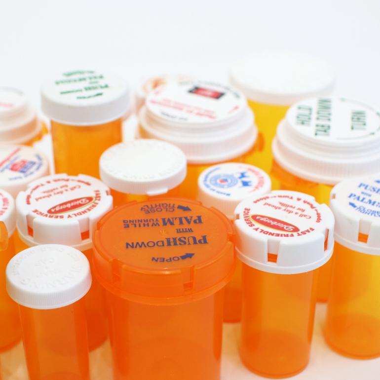 ピルケース アメリカ 5個セット 海外 おしゃれ オレンジ ユーズド PILL