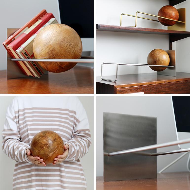 ブックエンド レコードスタンド オブジェ おしゃれ インダストリアル HERE ヒア Slope Book End | DETAIL | 07