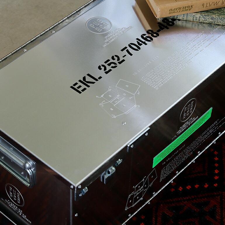 折り畳みコンテナ 50L アルミ製 シルバー インダストリアル プエブコ PUEBCO FOLDING ALUMINIUM CONTAINER | PUEBCO | 07