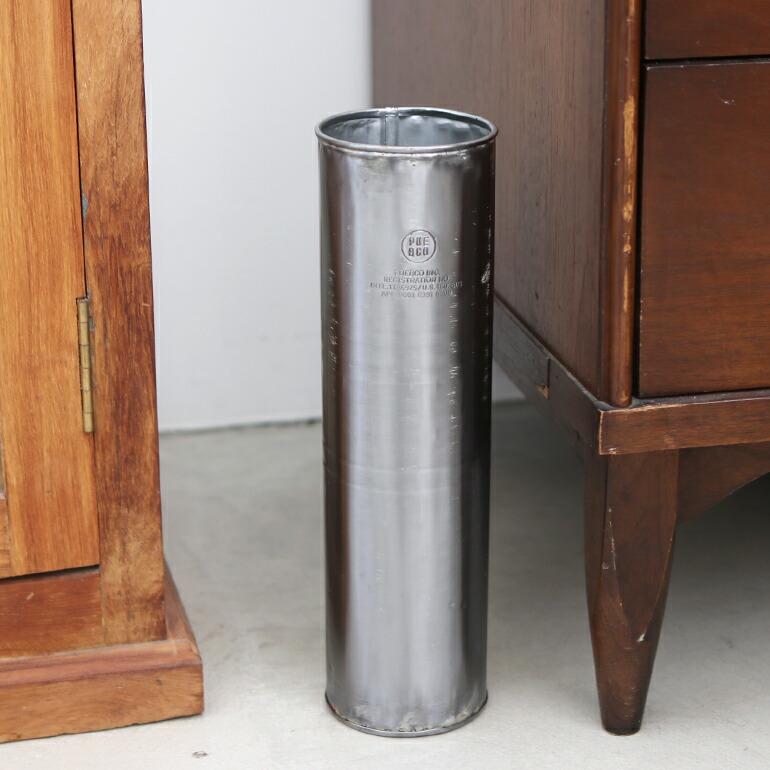 ゴミ箱 おしゃれ インダストリアル スチール 円形 細い プエブコ PUEBCO RECYCLE STEEL TRASH CAN Round φ100 | PUEBCO | 05