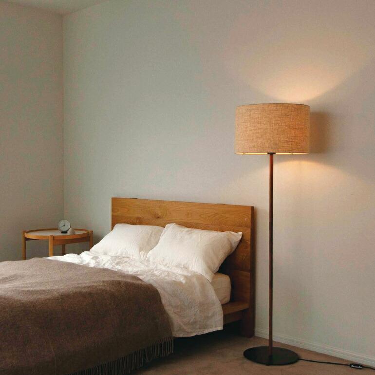 照明 照明器具 フロアライト スタンドライト おしゃれ ファブリックシェード ベッドサイド リビング 自然な光 温かい APROZ アプロス HEMPLEN F | ブランド登録なし