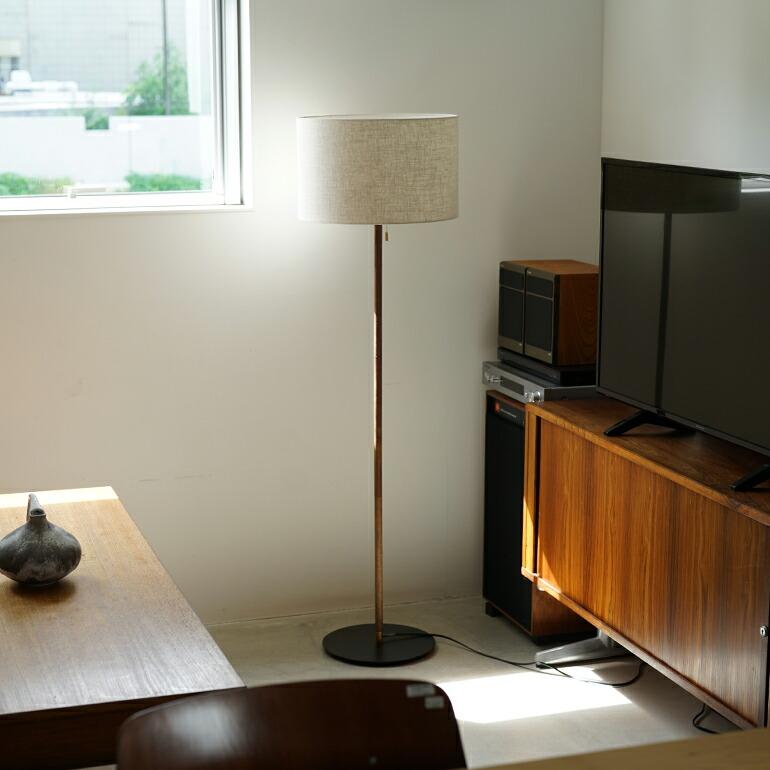 照明 照明器具 フロアライト スタンドライト おしゃれ ファブリックシェード ベッドサイド リビング 自然な光 温かい APROZ アプロス HEMPLEN F | ブランド登録なし | 01