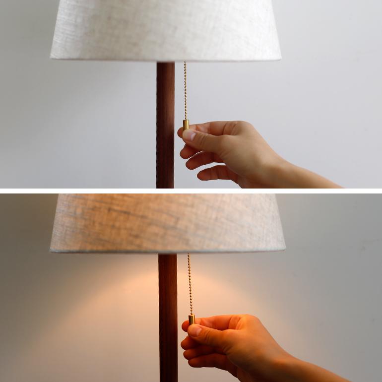 照明 照明器具 スタンドライト ファブリックシェード ベッドサイド リビング プルスイッチ APROZ アプロス HEMPLEN/T | ブランド登録なし | 04