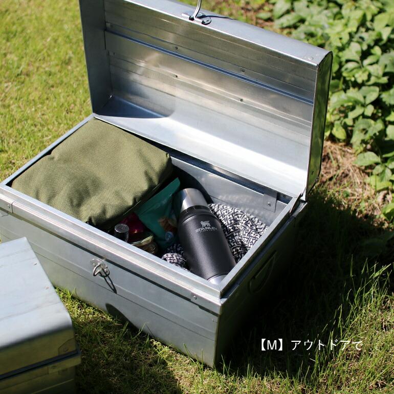 トランクボックス 3点 S M L ブリキ製 整理収納 おしゃれ
