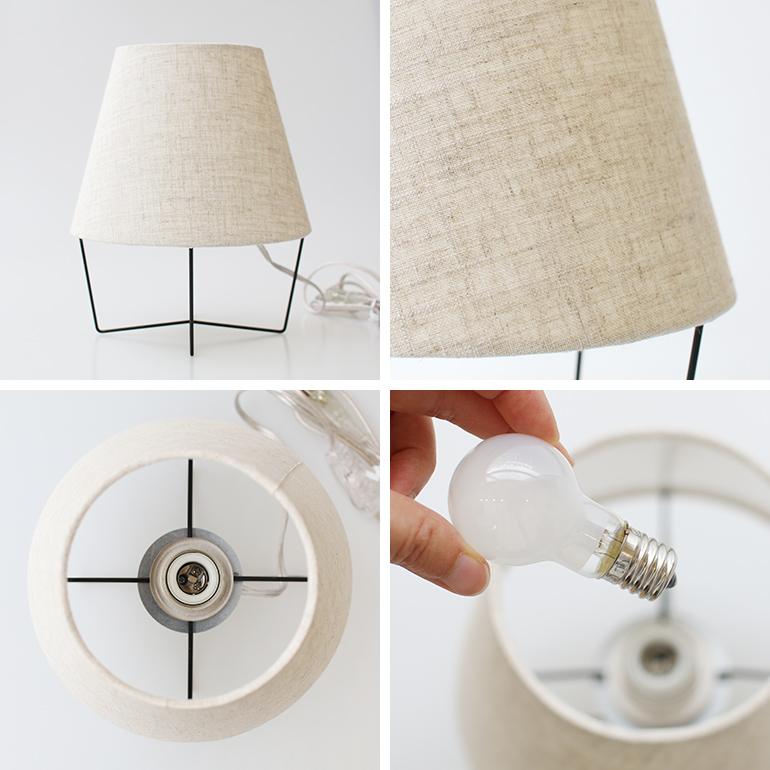 照明 テーブルランプ デスクライト 間接照明 ファブリックシェード E26 日本製 APROZ アプロス MUSHROOM LAMP S | ブランド登録なし | 02