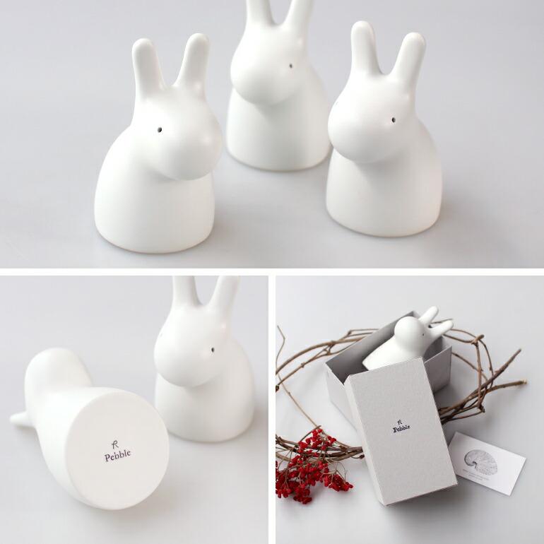 Pebble Ceramic Design Studio ぺブルセラミックデザインスタジオ オーナメント ウサギ | ブランド登録なし | 02