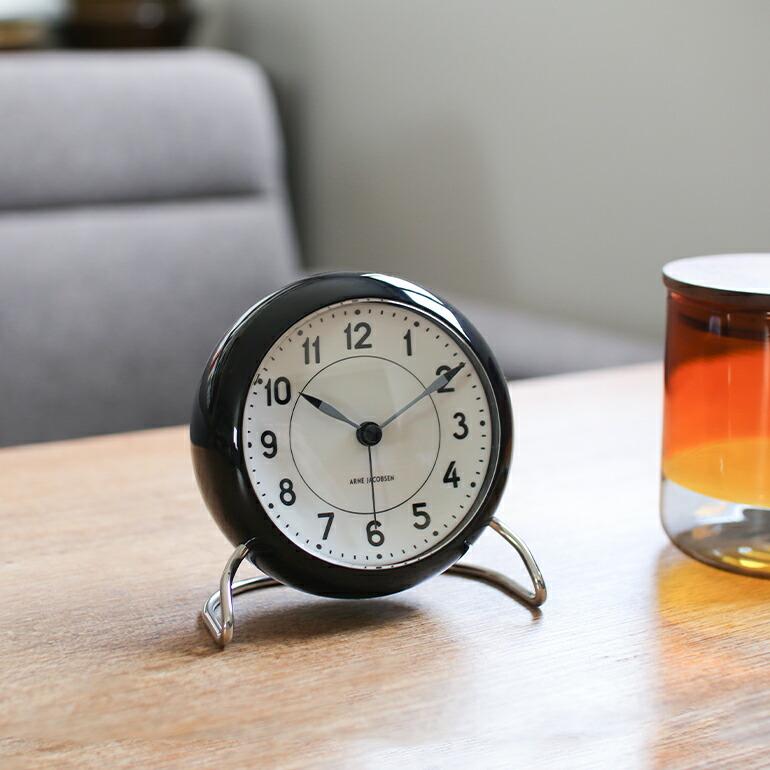 ARNE JACOBSEN 時計 目覚まし時計 アラームクロック アナログ スヌーズ