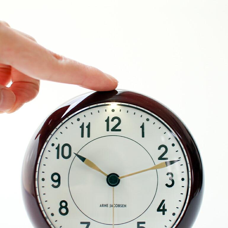 時計 目覚まし アラームクロック  アナログ スヌーズ LED 静音 デンマーク 贈り物 プレゼント ギフト ARNE JACOBSEN アルネ ヤコブセン TABLE CLOCK STATION | ARNE JACOBSEN | 06