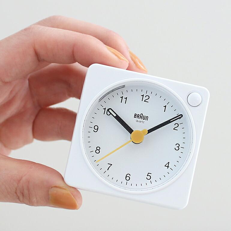 BRAUN 時計 置き時計 おしゃれ シンプル アナログ アラーム