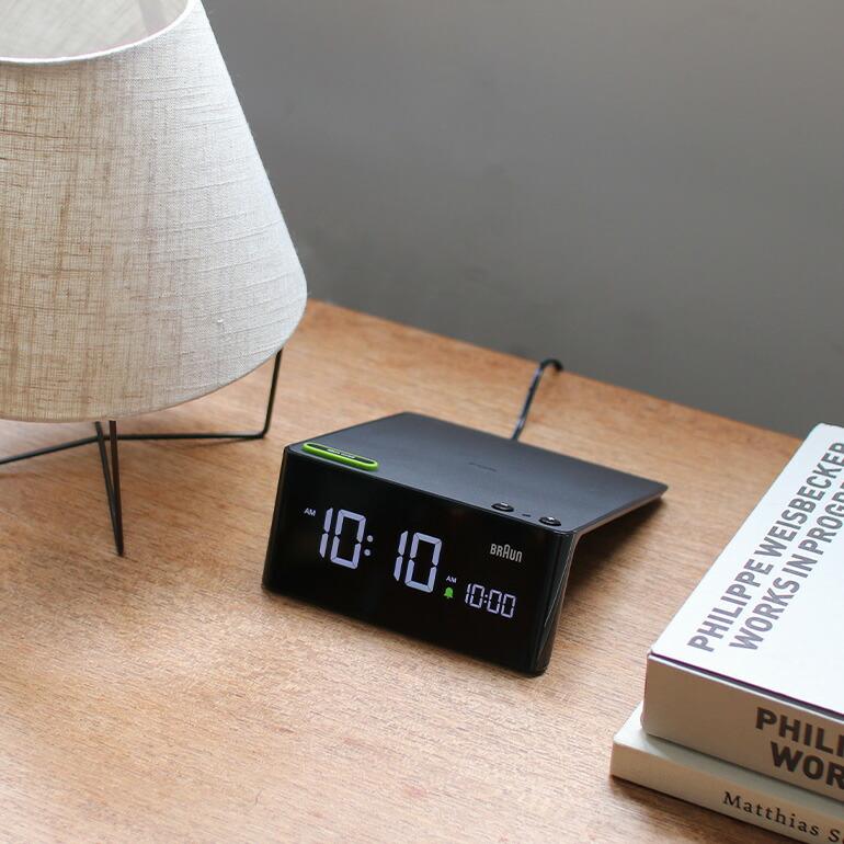 アラームクロック 目覚まし時計 デジタル時計 スヌーズ機能 ライト 調光 おしゃれ インテリア　BRAUN ブラウン  Digital Alarm Clock BC16B | BRAUN