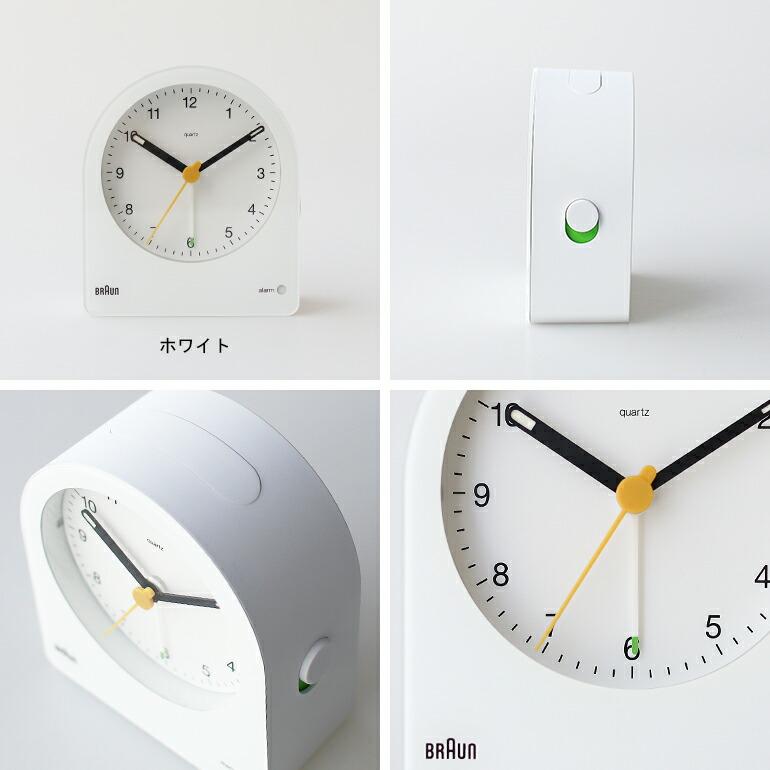 BRAUN アナログ置時計 ホワイト BRAUN（ブラウン） 時計 置き時計 おしゃれ シンプル アナログ