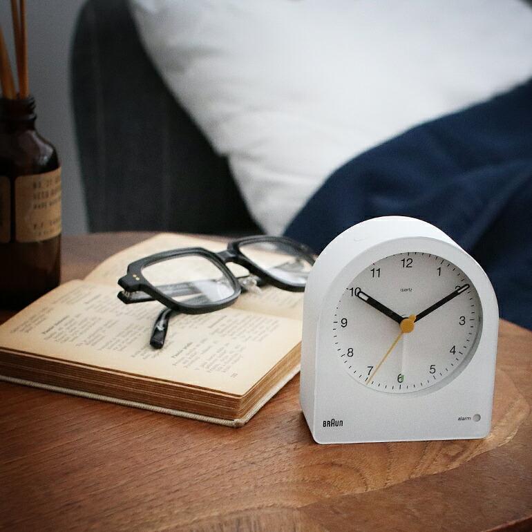 BRAUN 時計 置き時計 おしゃれ シンプル アナログ アラーム