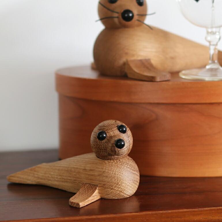 オブジェ 置物 アザラシ 天然木 インテリア デンマーク 北欧 贈り物 ギフト SPRING COPENHAGEN スプリングコペンハーゲン  Baby Seal | ブランド登録なし