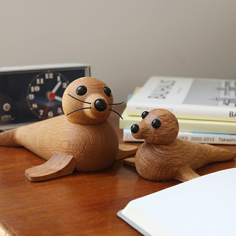 オブジェ 置物 アザラシ 天然木 インテリア デンマーク 北欧 贈り物 ギフト SPRING COPENHAGEN スプリングコペンハーゲン  Baby Seal | ブランド登録なし | 03