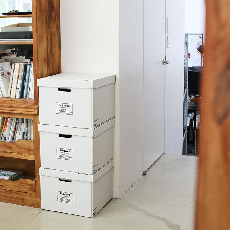 バンカーズボックス フェローズ 705 B4 ブラック 3個セット Fellowes BANKERS BOX 段ボール 収納 整理 | Fellowes | 01