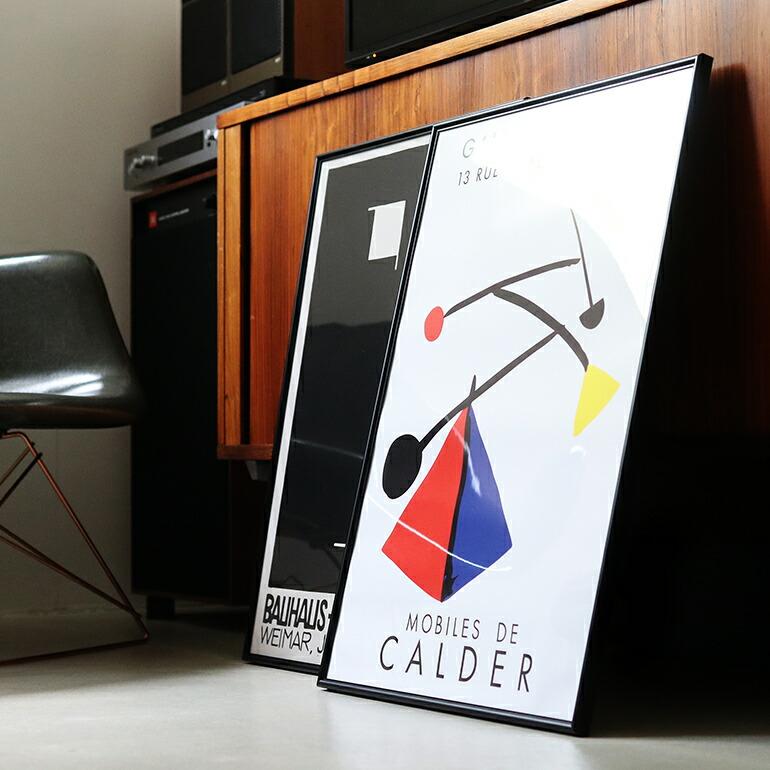 アート ポスター グラフィック 額入り インテリア ディスプレイ バウハウス Mobiles A2 Black | ブランド登録なし | 03