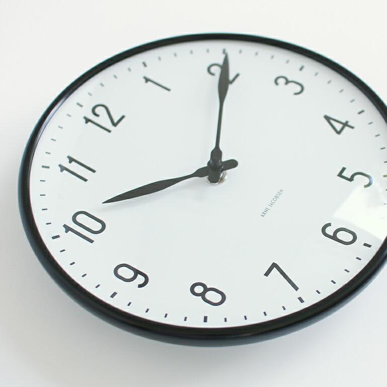 アルネ ヤコブセン 時計 壁掛け シンプル おしゃれ ARNE JACOBSEN Wall Clock Station 210mm | ARNE JACOBSEN | 02