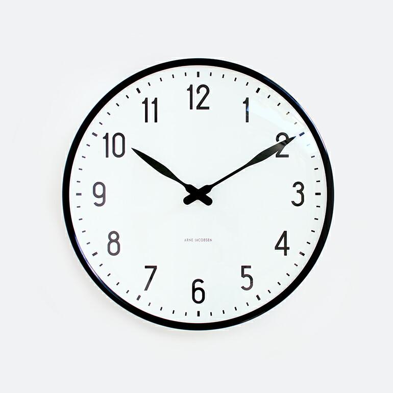 アルネ ヤコブセン 時計 壁掛け シンプル おしゃれ ARNE JACOBSEN Wall Clock Station 290mm | ARNE JACOBSEN