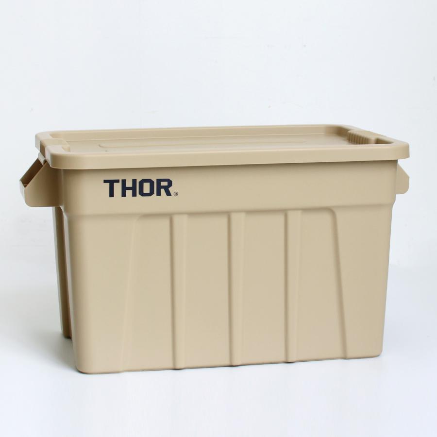 コンテナ 収納ボックス フタ付き THOR ソー スタッキング 屋内 屋外 ハンドル付き Large Totes With Lid DC 75L TRUST｜cdcstores｜03