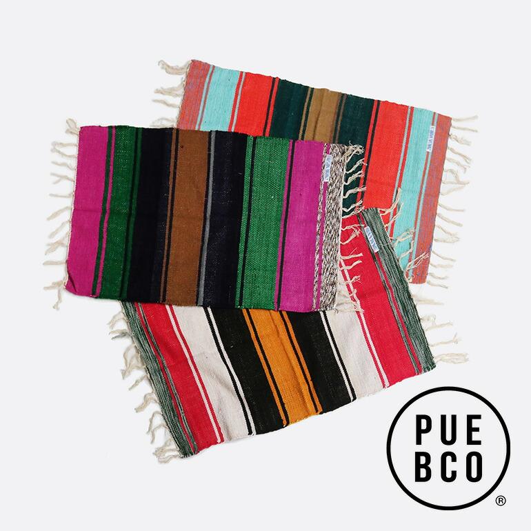 ラグ  おしゃれ 玄関マット バスマット リサイクル素材 フリンジ カラフル PUEBCO プエブコ SURPLUS YARN RUG  0.6 x 0.9 ヤーン ラグ | PUEBCO