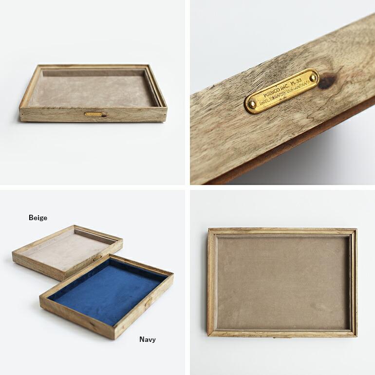 PUEBCO（プエブコ） ジュエリートレイ 木製 ベロア 店舗 おしゃれ