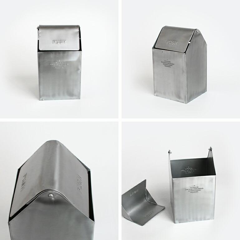ゴミ箱 フタ付き コンパクト スチール おしゃれ PUEBCO プエブコ COUNTERTOP DUSTBIN | PUEBCO | 01