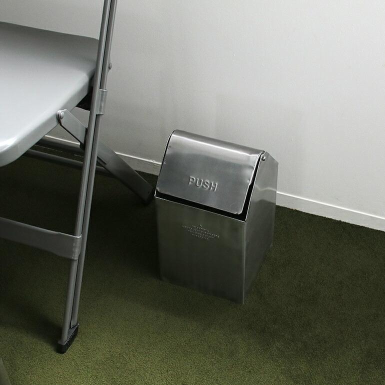 ゴミ箱 フタ付き コンパクト スチール おしゃれ PUEBCO プエブコ COUNTERTOP DUSTBIN | PUEBCO | 02