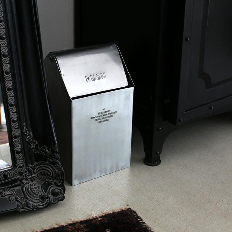 PUEBCO（プエブコ） ゴミ箱 フタ付き コンパクト スチール おしゃれ