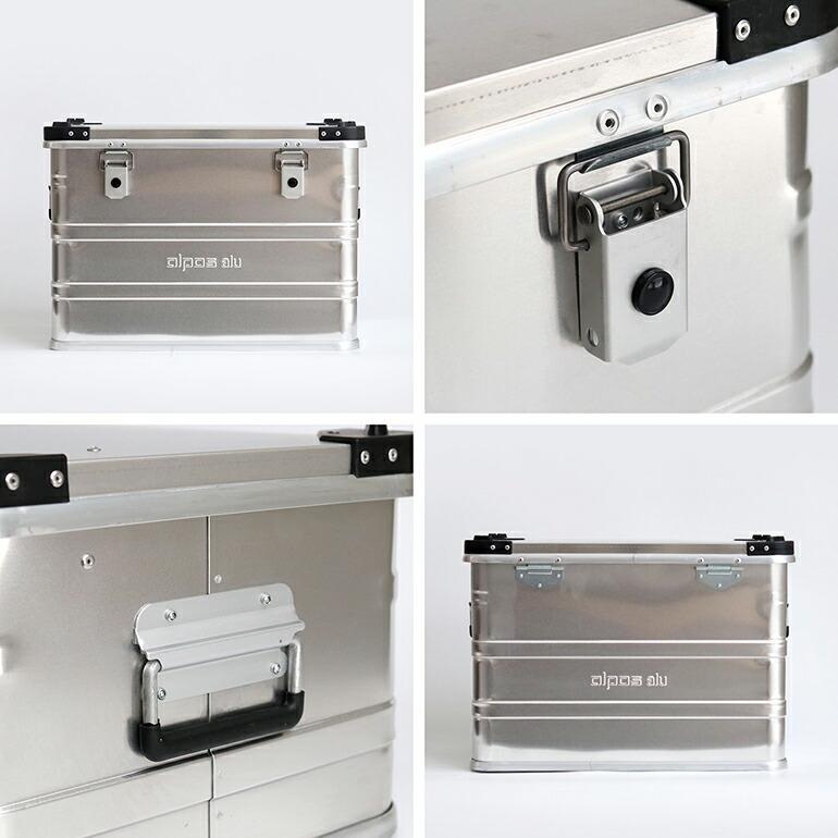アルミコンテナ 収納 ボックス 73L スタッキング ALPOS アルポス