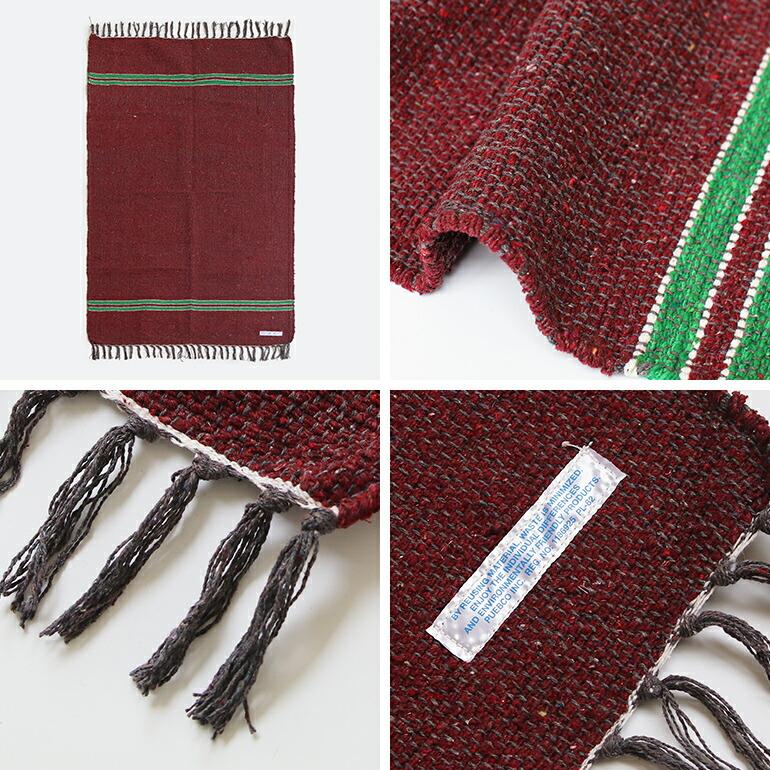 ラグ マット 170  おしゃれ インド ハンドメイド PUEBCO プエブコ カレッジ ラグ ライン | PUEBCO | 11