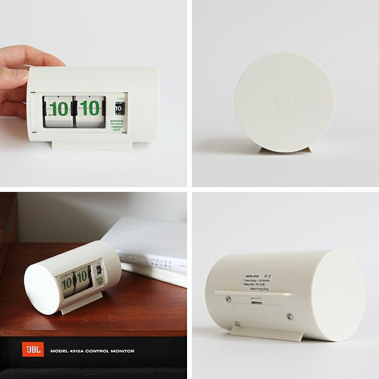 置時計 パタパタ時計 フリップクロック 限定 ホワイト アラーム トゥエンコ TWEMCO HIGHTIDE ハイタイド penco デスククロック AP-28 | HIGHTIDE | 03