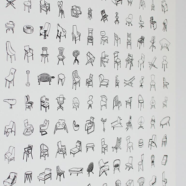 ポスター ブルーノ ムナーリ 椅子 チェア イタリア Bruno Munari これが全てではありません Queste non sono tutte | BRUNO | 03