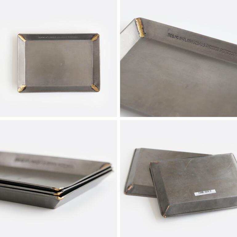 トレイ 収納 おしゃれ スチール PUEBCO プエブコ アクセサリー メガネ 鍵 マネートレイ RECYCLE STEEL TRAY | PUEBCO | 02