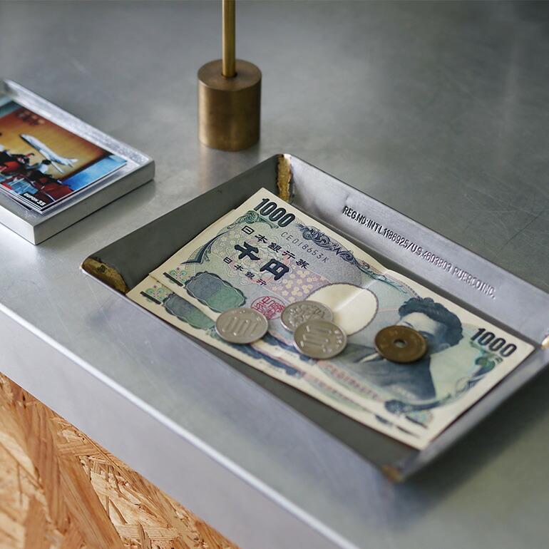 トレイ 収納 おしゃれ スチール PUEBCO プエブコ アクセサリー メガネ 鍵 マネートレイ RECYCLE STEEL TRAY | PUEBCO | 05