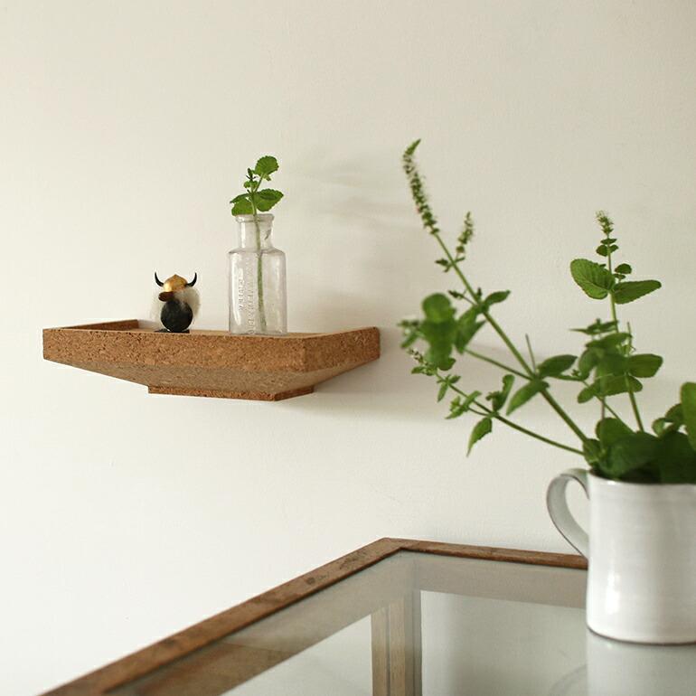 ウォールシェルフ ミニ コルク 賃貸 おしゃれ 軽量 amabro アマブロ CORK WALL SHELF | amabro | 05
