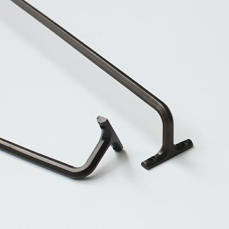 タオルハンガー 小 フタガミ 黒 ブラック 真鍮 壁付け おしゃれ FUTAGAMI 日本製 | FUTAGAMI | 03