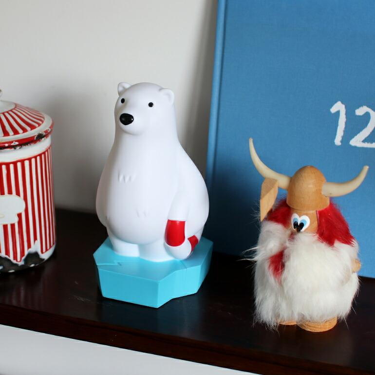 ランプ オブジェ シロクマ 照明 おしゃれ 電池式 カラーチェンジング LEDナイトランプ POLAR BEAR | ブランド登録なし | 03