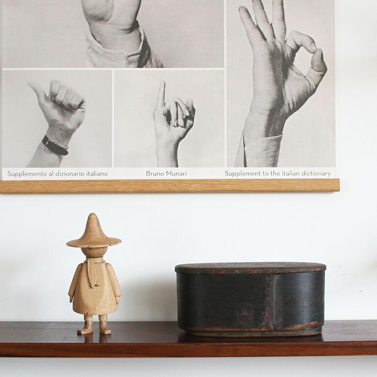 スナフキン ムーミン オブジェ 木製 デンマーク 北欧 天然木