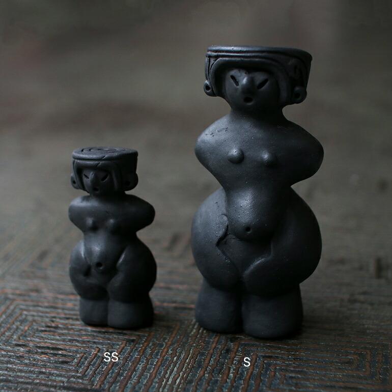 土偶 レプリカ オブジェ ビーナス土偶SS 縄文 ハンドメイド ブラック