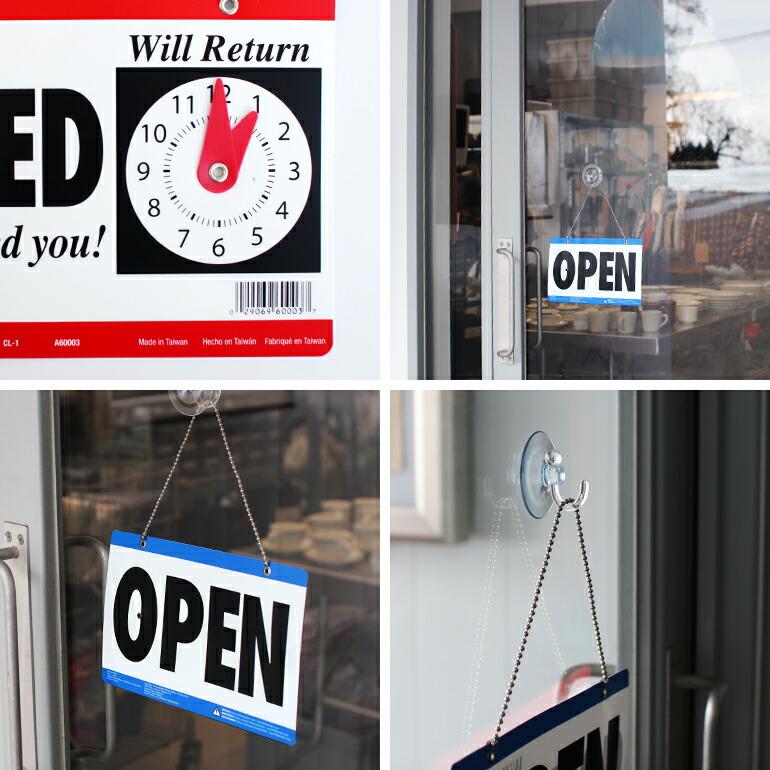 USA CLOSED看板 Amazon | TOMOTHY オープンクローズ看板 open close プレート